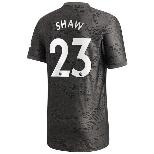 Camiseta Manchester United NO.23 Shaw Segunda Equipación 2020-2021 Negro
